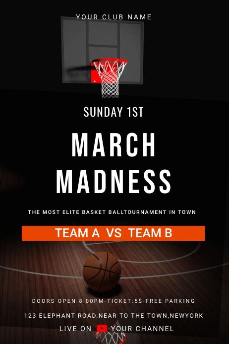 March Madness Template Postermywall