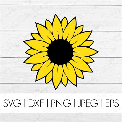 Svg Files For Silhouette Clipart Cut Files Leopard Sunflower Svg Cricut