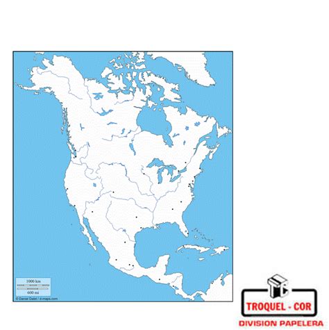 mapa político nº3 américa del norte