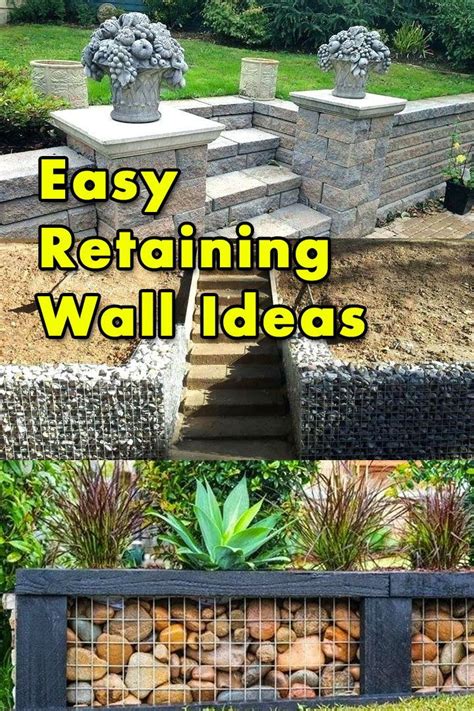 How To Easeily Build Retaining Wall Inexpensively Landscaping