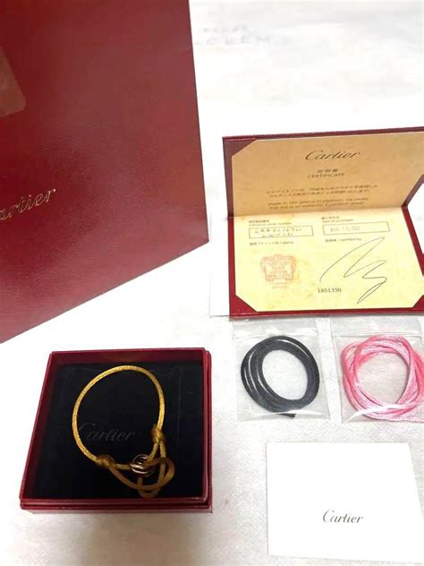 Cartier Trinity Cord Bracelet Gold K18 Women S Fashion Jewelry