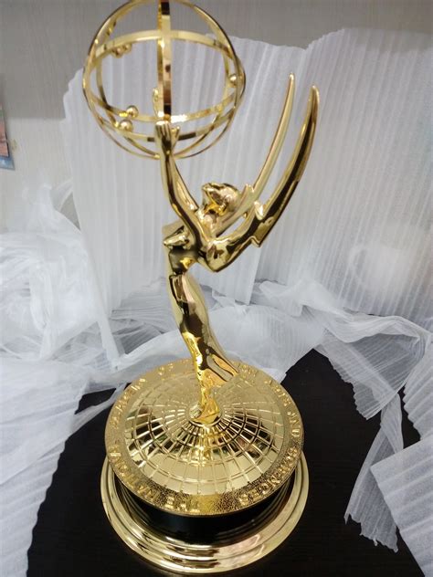 Emmy Award Trophy Cup Zinc Alloy Full Size 11 39 Cm Replica Emmy Award Trophy Metal Tv Movie