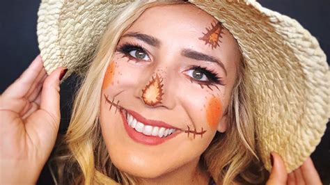 halloween scarecrow makeup tutorial youtube
