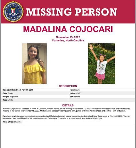 Where Was Madalina Cojocari Last Seen Police Search Lake Near Missing Girls House Following