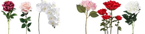 single stem artificial flowers for floral design