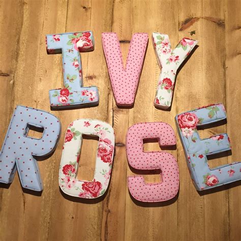Fabric Covered Letters Ebay Fabric Covered Letters Fabric Letters