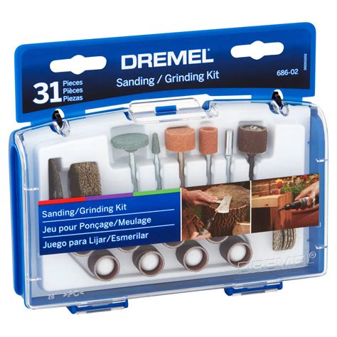 Dremel 686 02 Sandinggrinding Rotary Tool Mini Accessory Kit Walmart