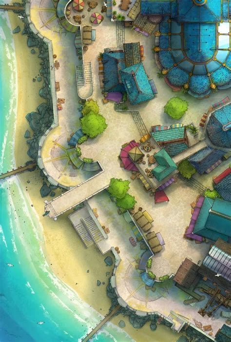 Beach Town Czepeku Maps