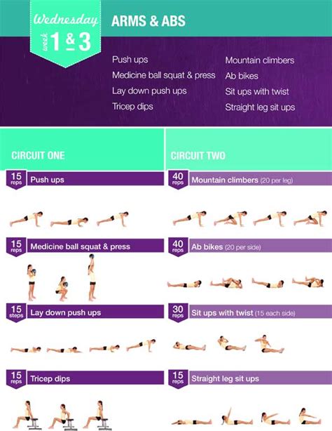 Free Kayla Itsines Workout Hiit For Arms And Abs Shape