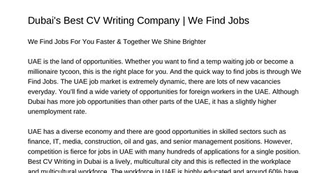 Dubais Best Cv Writing Company We Find Jobslyszrpdfpdf Docdroid