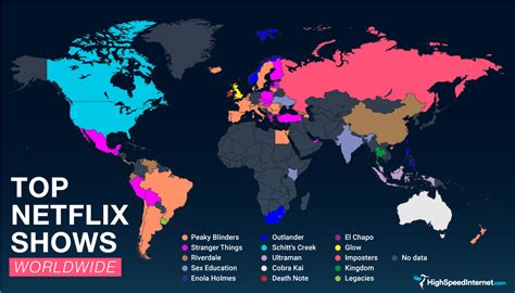 Map Shows The Most Popular Netflix Show In Each Country 12 Tomatoes
