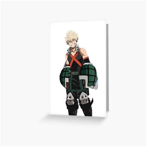 Bakugo Greeting Card By Clowanflow Greeting Cards Cards Printed Cards