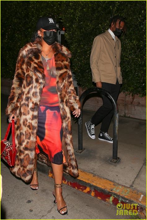 Rihanna Rocks Bold Leopard Coat For Dinner Out In Santa Monica Photo