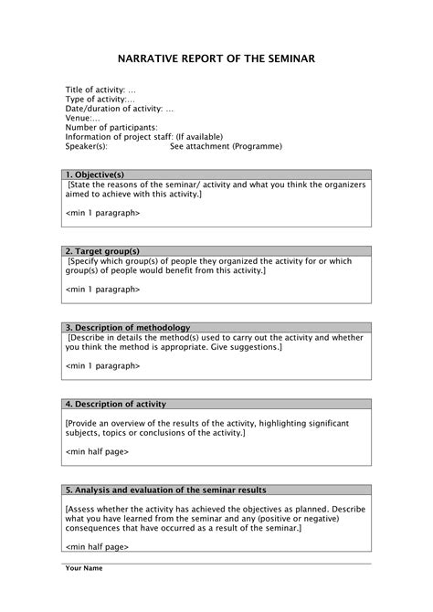 Narrative Report 25 Examples Format How To Pdf
