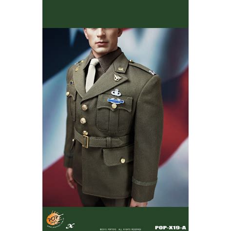The Golden Age Captain Military Uniforms Suit A 1 6 Style Series X19 World War Ii By Poptoys Popx19a