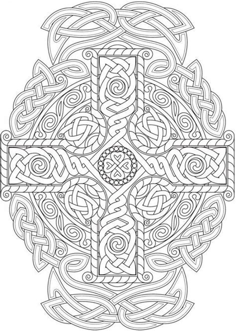 These digital coloring pages for kids and adults are fun to customize and color for preschool. 6 Celtic Knots Coloring Pages | Celtic coloring, Cross ...