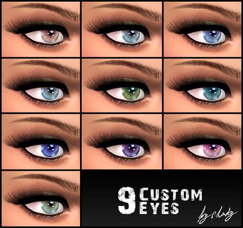 My Sims 4 Blog True To Life Customdefault Eyes By Shady