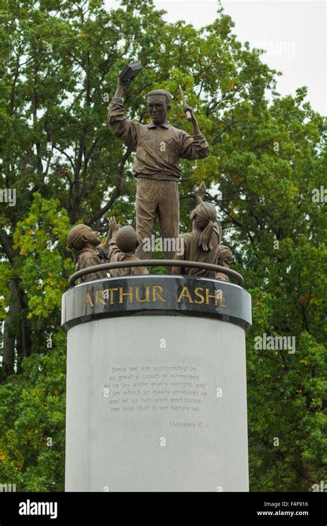 Usa Virginia Richmond Monument Avenue Monument To Arthur Ashe