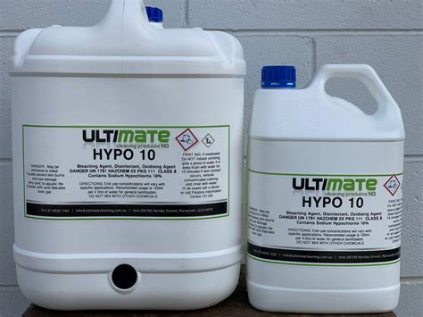 Hypo Sodium Hypochlorite Ultimate Cleaning Products
