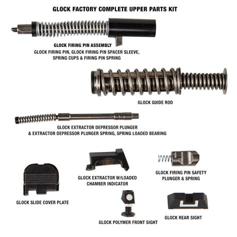 Complete Slide Upper Parts Kit Fits Glock 43 G43 Us Patriot