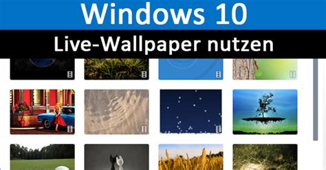 While windows 10 doesn't support live wallpapers out of the box, quite a few free tools out there to set a live wallpaper as windows 10 there is a dedicated live wallpaper gallery for rainwallpaper on devianart. Windows 10: Live-Wallpaper nutzen - so geht's