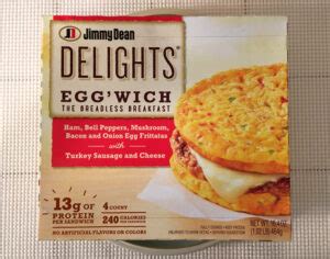 Jimmy Dean Delights Ham Bell Peppers Bacon And Onion Egg Frittatas