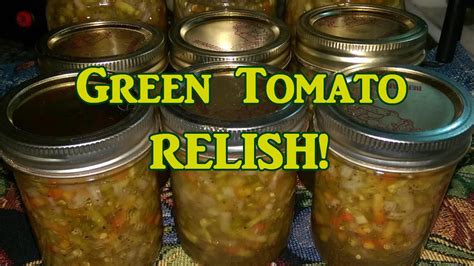 However, some of the tomatoes do still develop the. Green Tomato Relish - YouTube