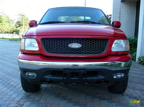 2003 Bright Red Ford F150 Lariat Supercrew 4x4 24148288 Photo 5