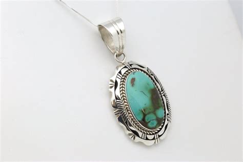 Navajo Pendant With Royston Turquoise Pendant Royston Turquoise