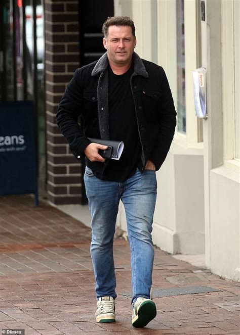 sacked today host karl stefanovic can t stop smiling as he goes for a stroll in sydney daily