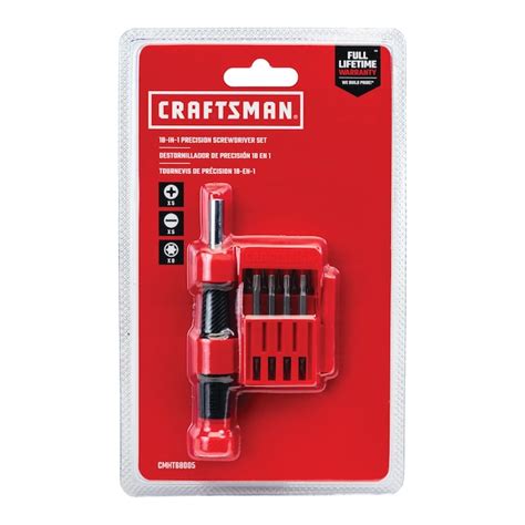 Craftsman 18 Piece Bi Material Handle Assorted Multi Bit Screwdriver