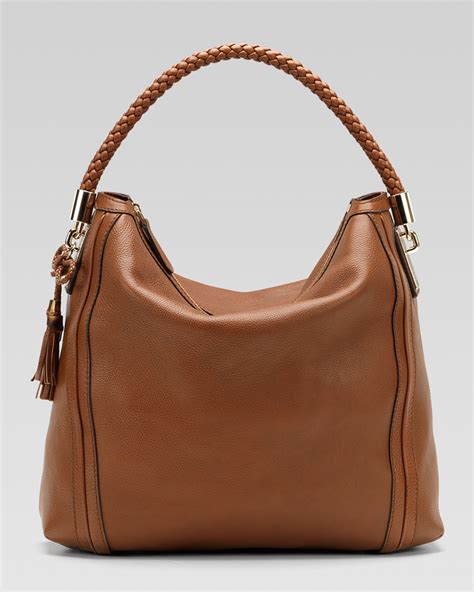 Lyst Gucci Bella Large Hobo In Brown