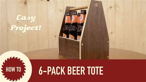 These beer totes are a quick fun woodworking project that anybody can make with a few basic woodworking tools. How to Make a Beer Tote/Caddy - YouTube