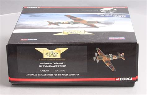 Corgi Aa39303 Die Cast 172 Boulton Paul Defiant Mki 307 Polish Sqn