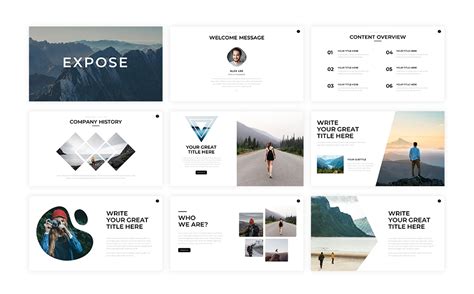 Expose - Creative 2019 PowerPoint Template #80324