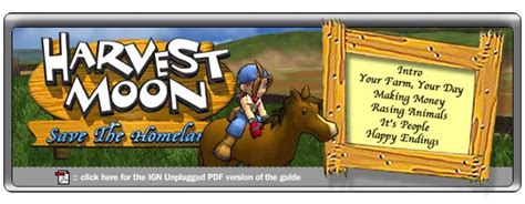 Check spelling or type a new query. Harvest Moon: Save the Homeland - ps2 - Walkthrough and ...
