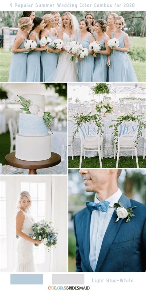 9 Popular Summer Wedding Color Combos For 2020 Colorsbridesmaid