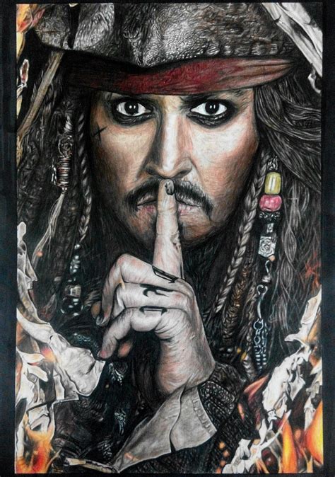 Jack Sparrow Drawing Done My Me R Piratesofthecaribbean