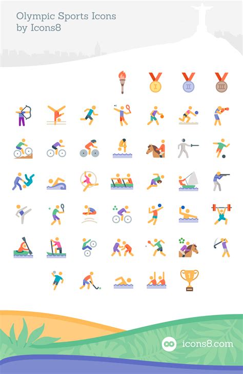 Since then, they have been separated by a two year gap. Freebie: Olympics Sports Icon Set (45 Icons, EPS, PDF, PNG ...