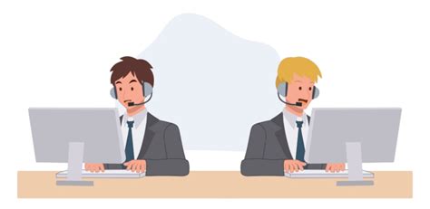 Gambar Bantuan Ilustrasi Kartun Layanan Pelanggan Pembicaraan Headset