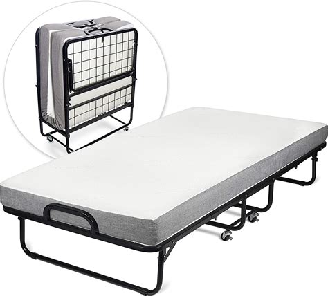 Milliard Diplomat Folding Bed Cot Size With Luxurious Memory Foam
