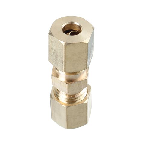 Brass Compression fitting, Union, for 3/16