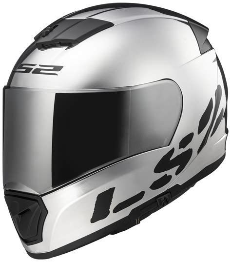Ls2 Breaker Chrome Helmet Md Cycle Gear