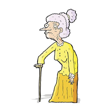 Royalty Free Crazy Old Lady Clip Art Vector Images