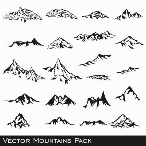 Free Free Mountain Outline Svg 302 SVG PNG EPS DXF File