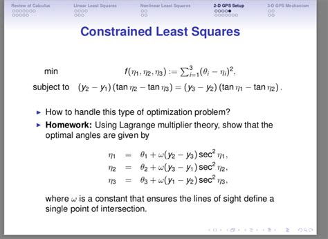 Solved Review Of Calculus Linear Least Squares Nonlinear Chegg Com