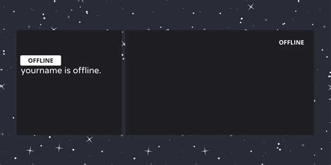 Twitch Profile Banner Twitch Banner Black Night Sky Twitch Etsy