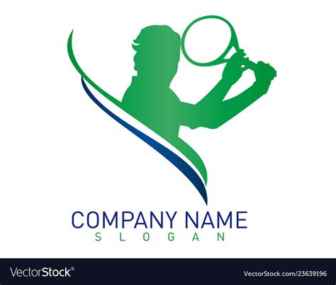 Tennis Logo Royalty Free Vector Image Vectorstock