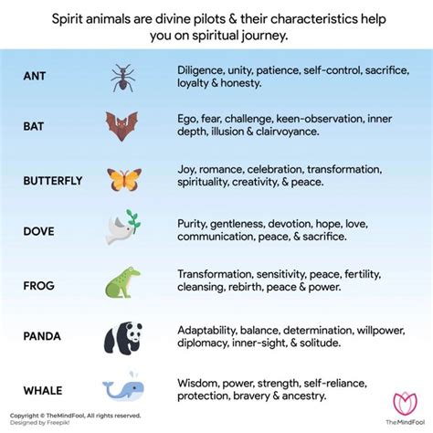 54 Spirit Animal List Spirit Animal List And Their Meanings