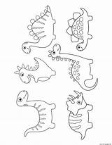 Coloring Cute Pages Dinosaur Dinos Preschoolers Printable sketch template